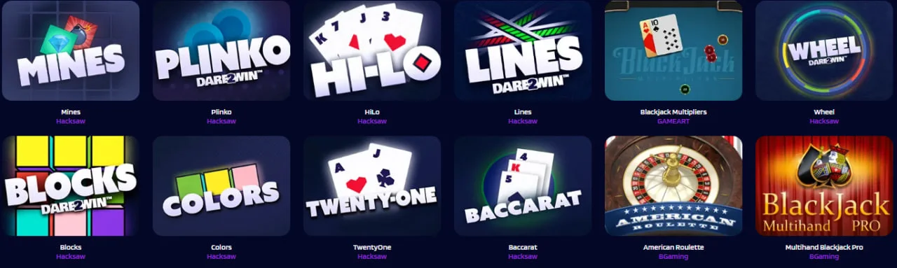 moikka casino table games